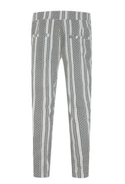 Ensemble chemise pantalon à motifs géométriques