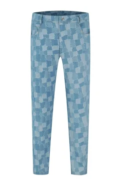Ensemble chemise pantalon assorti avec un motif de carrés
