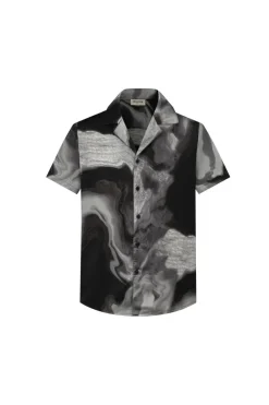 Ensemble chemise short à imprimé marbré