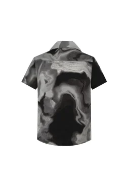 Ensemble chemise short à imprimé marbré
