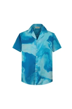 Ensemble chemise short à imprimé marbré