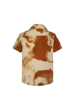 Ensemble chemise short à imprimé marbré