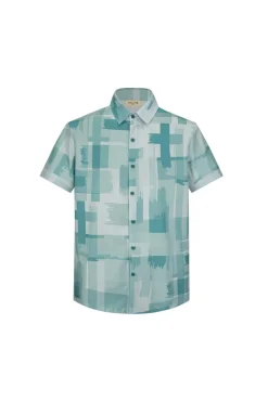Ensemble chemise short à motifs abstrait