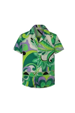 Ensemble chemise short à motifs fleuri