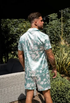 Ensemble chemise short à motifs