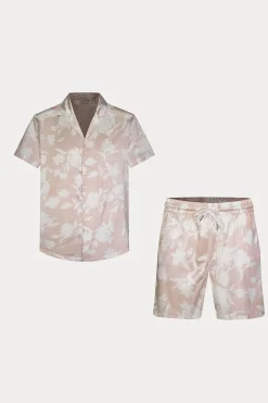 Ensemble chemise short à motifs