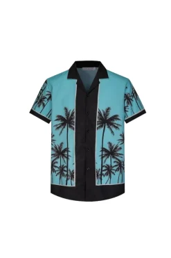 Ensemble chemise short à motifs palmier