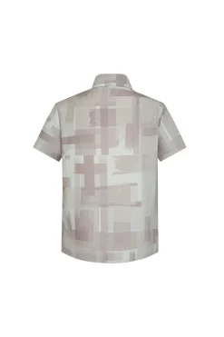 Ensemble chemise short à motifs abstrait