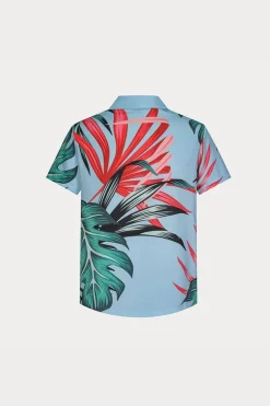 Ensemble chemise short à motifs