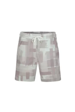 Ensemble chemise short à motifs abstrait