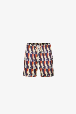 Ensemble chemise short à motifs abstrait