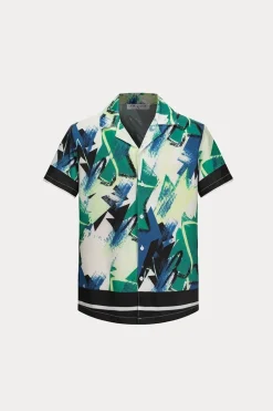 Ensemble chemise short à motifs