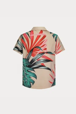 Ensemble chemise short à motifs