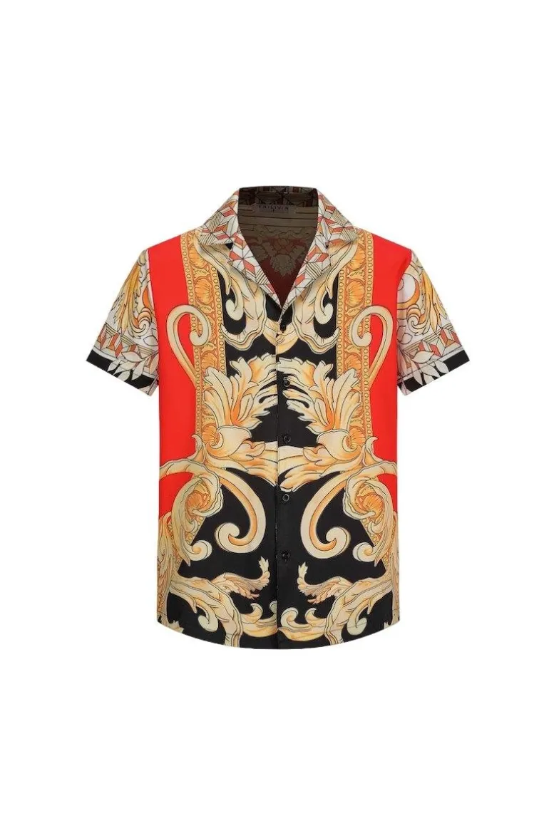 Ensemble chemise short à motifs baroque