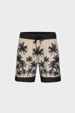 Ensemble chemise short à motifs palmier