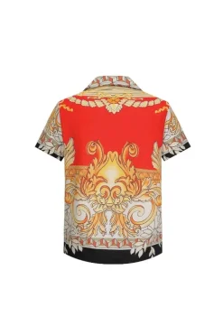Ensemble chemise short à motifs baroque