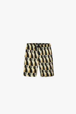 Ensemble chemise short à motifs abstrait