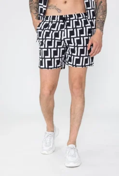 Ensemble chemise short à motif graphique