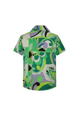 Ensemble chemise short à motifs fleuri