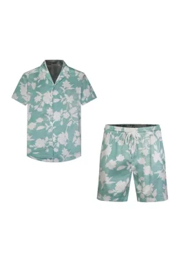 Ensemble chemise short à motifs