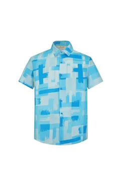 Ensemble chemise short à motifs abstrait