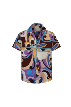Ensemble chemise short à motifs fleuri
