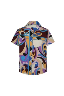 Ensemble chemise short à motifs fleuri