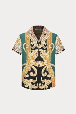 Ensemble chemise short à motifs baroque