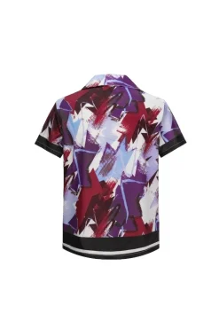 Ensemble chemise short à motifs