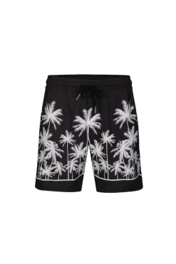 Ensemble chemise short à motifs palmier