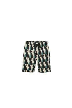 Ensemble chemise short à motifs abstrait