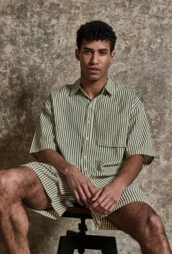 Ensemble chemise short à rayure