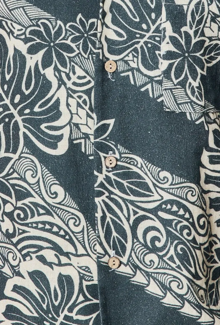 Ensemble chemise short à rayure lin