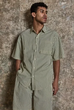 Ensemble chemise short à rayure