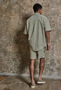 Ensemble chemise short à rayure