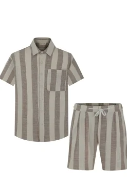 Ensemble chemise short à rayure