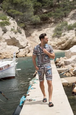Ensemble chemise short baroque