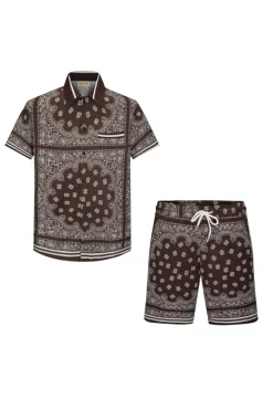 Ensemble chemise short bandana
