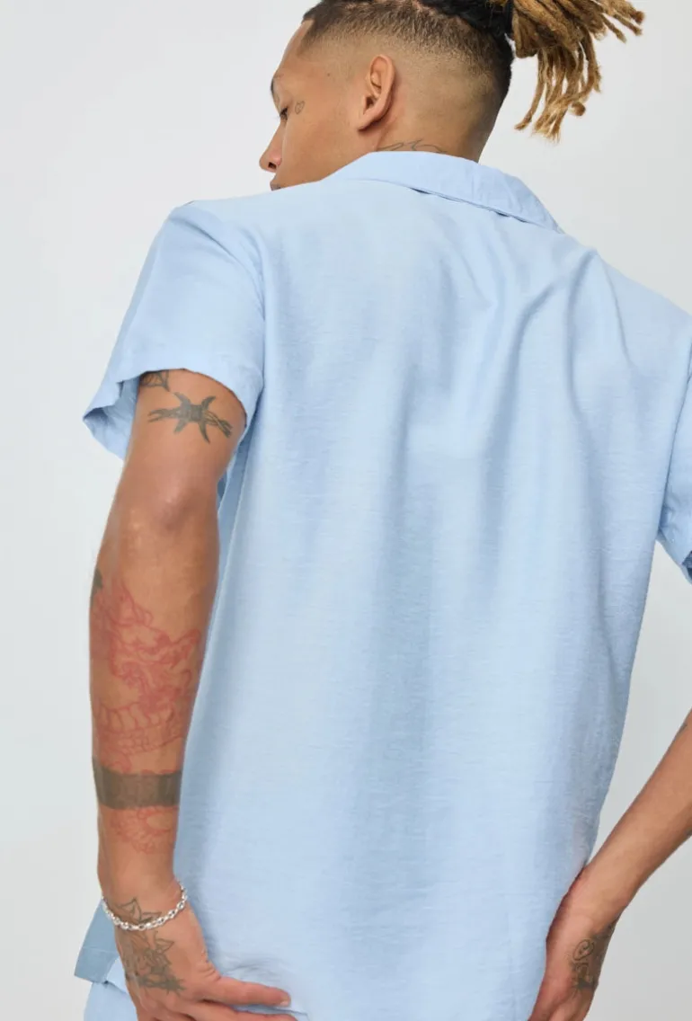 Ensemble chemise short bicolore