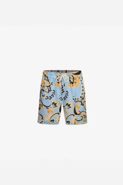 Ensemble chemise short fleuri à motifs baroque