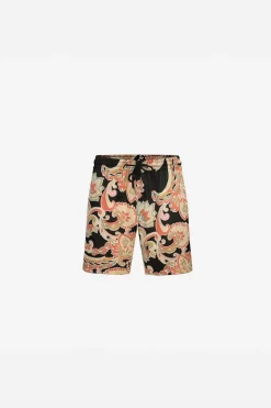 Ensemble chemise short fleuri à motifs baroque
