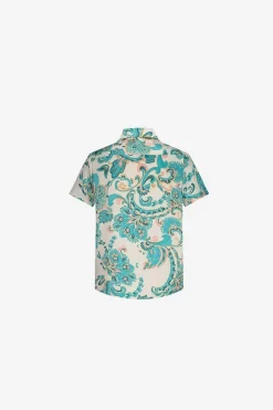 Ensemble chemise short fleuri à motifs baroque