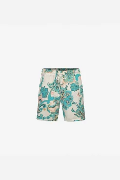 Ensemble chemise short fleuri à motifs baroque
