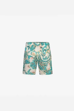 Ensemble chemise short fleuri à motifs baroque