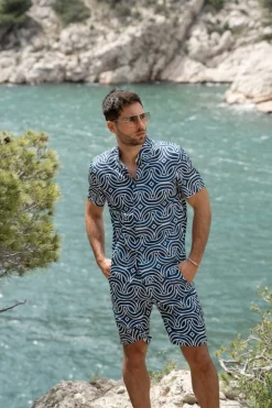 Ensemble chemise short graphique