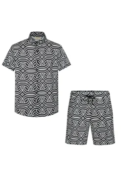 Ensemble chemise short graphique