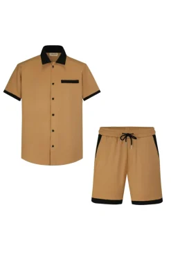 Ensemble chemise short style bowling