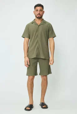 Ensemble chemise short uni