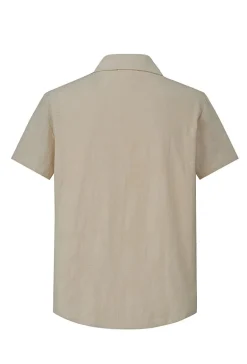 Ensemble chemise short uni décontracté