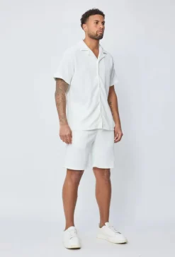 Ensemble chemise short uni